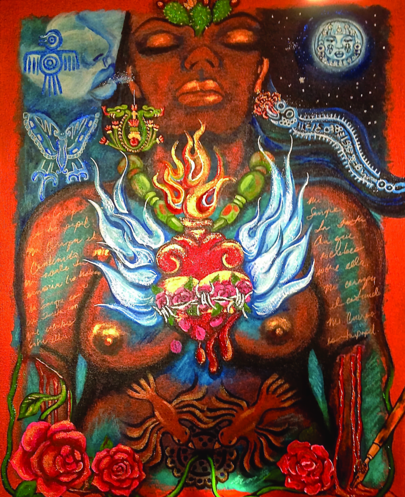 Detail from "Mujer” (2013) by Debora Kuetzpal Vasquez