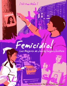 Detail of "Femicidio: Las Mujeres de Juárez Exigen Justicia” by Favianna Rodríguez