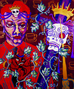Detail of "Bloody Coffee" by Diane Gamboa